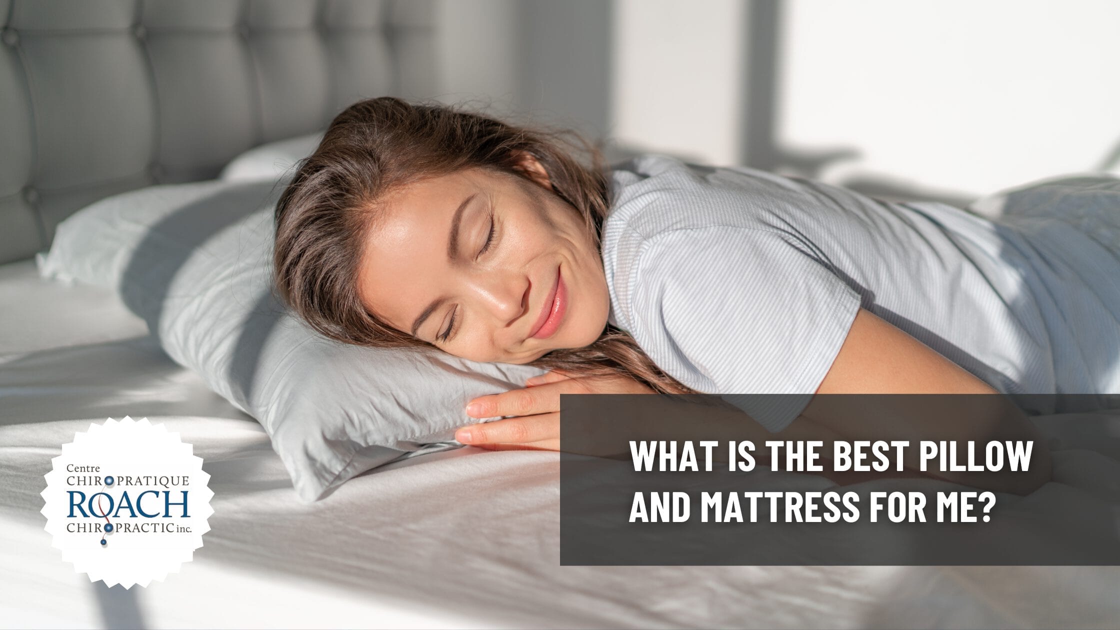 What Is the Best Pillow and Mattress For Me? 1 a woman smiling while resting her head on a pillow