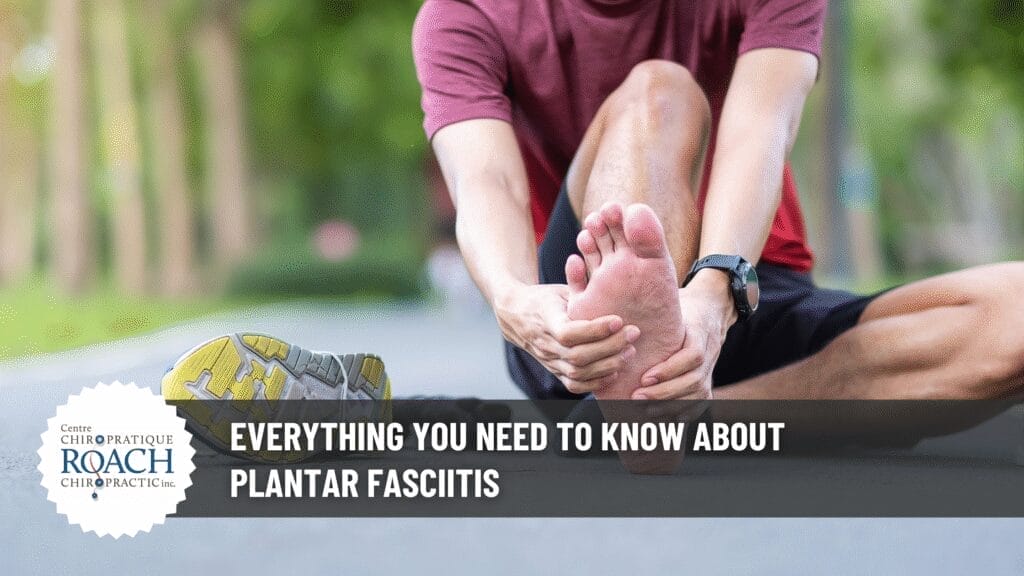 Everything You Need to Know About Plantar Fasciitis 2 a person sitting in the street after running, shoe off and rubbing their bare foot to relieve plantar fasciitis