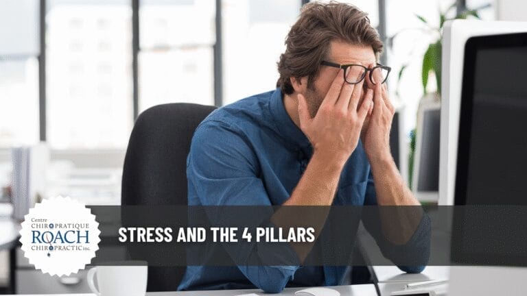 Stress and the 4 Pillars 4 a person with hands on their face, experiencing stress