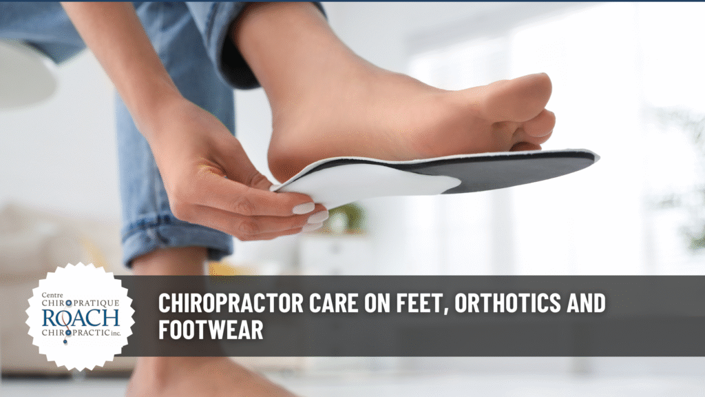 Chiropractor Care On Feet, Orthotics and Footwear 2 a person trying on orthotic arches