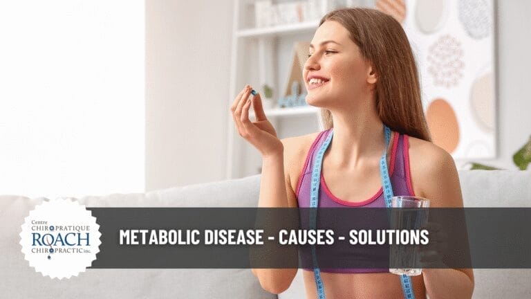 Metabolic Disease - Causes - Solutions 8 a woman holding a nutritional supplements with a measuring tape around her neck and a glas of water in the other hand