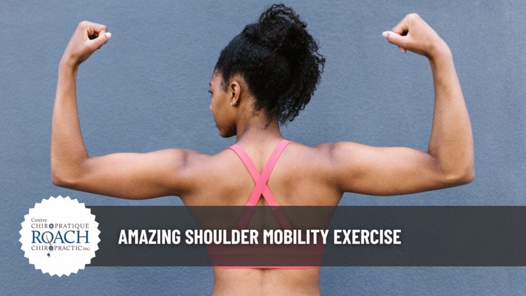 Amazing Shoulder Mobility Exercise 2 woman posing to display a chiropractic wall angle shoulder exercise.