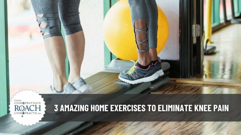 3 Amazing Home Exercises To Eliminate Knee Pain 1 2 people in a home gym performing calf raises to strengthen lower legs and increase knee support