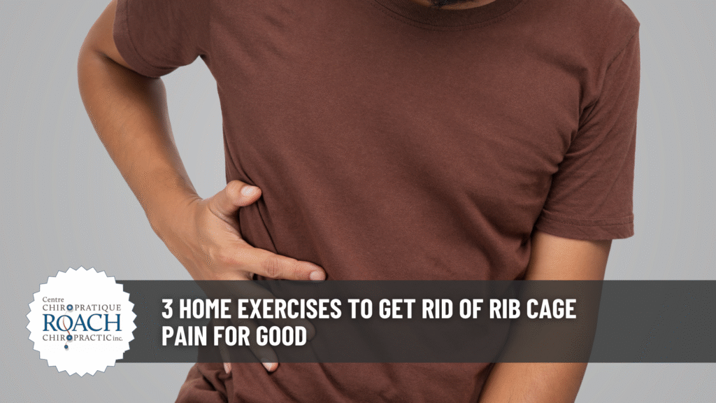 3 Home Exercises To Get Rid Of Rib Cage Pain For Good 5 a person holding their rib cage.