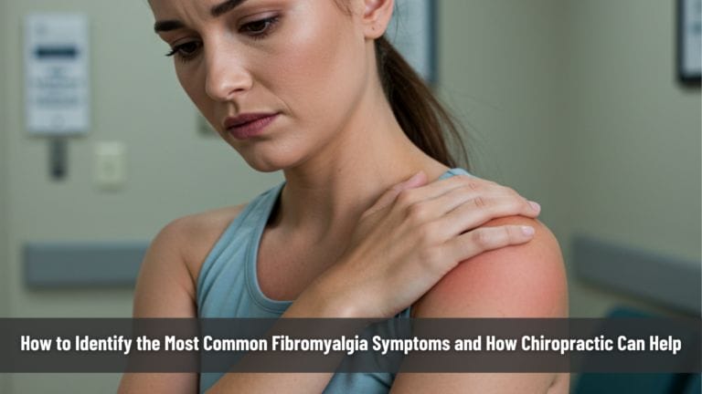 How to Identify the Most Common Fibromyalgia Symptoms and How Chiropractic Can Help 9 a woman holding her shoulder