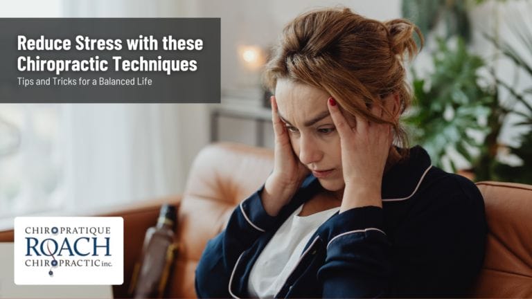 Reduce Stress with these Chiropractic Techniques: Tips and Tricks for a Balanced Life 1 a woman holding her head trying to deal with stress