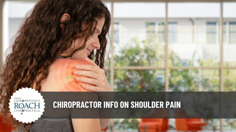 Chiropractor Info on Shoulder Pain 3 person holding shoulder in pain