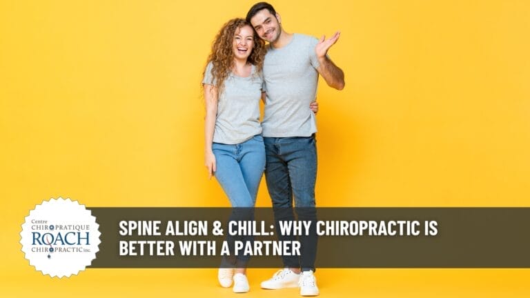 a couple, man and woman, holding each other after a joint session of chiropractic care.