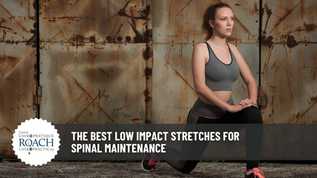 The Best Low Impact Stretches for Spinal Maintenance 2 a woman performing hip flexor stretches as a part of a chiropractic care routine